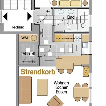 House Strandkorb Апартаменты *